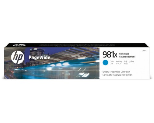 HP PageWide Enterprise Color 556 / MFP 586 Cartucho de Alta capacidad Cyan nº981X