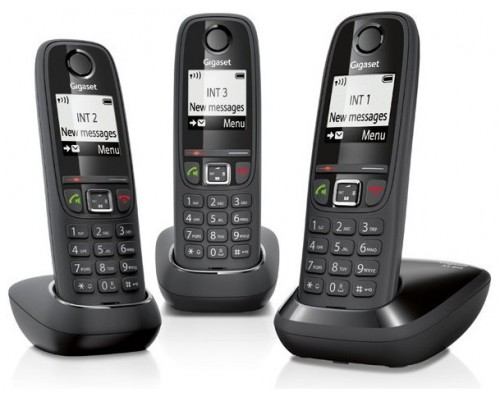 Gigaset AS405 Trio Teléfono DECT Identificador de llamadas Negro (Espera 4 dias)