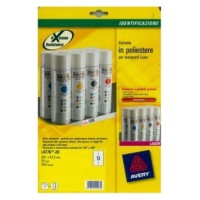 PAQUETE 20 HOJAS ETIQUETAS DE POLI&Eacute;STER BLANCO-IMPRESORAS L&Aacute;SER-99,1X42,3 MM AVERY L4776-20 (Espera 4 dias)