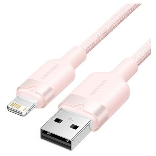 CABLE 2.0 USB A LIGHTNING TRENZADO 1 M ROSA VENTION (Espera 4 dias)-SX61 CABLE 2.0 USB A LIGHTNING TRENZADO 1 M ROSA VENTION (Espera 4 dias)