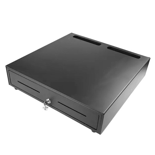CAJON PORTAMONEDAS MUSTEK 460X465 MM 5 BILL/8 MON RJ12 MICROSWITCH NEGRO-SX30 CAJON PORTAMONEDAS MUSTEK 460X465 MM 5 BILL/8 MON RJ12 MICROSWITCH NEGRO