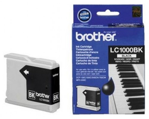 BROTHER Cartucho de tinta negro MFC/DCP-130C/240C/440CN/560CN/750CW, . 500 pag.