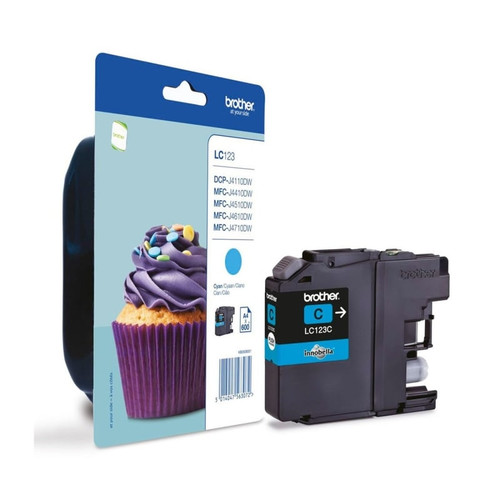Brother Cartucho LC123CBP Cian Blister-IA20 Brother Cartucho LC123CBP Cian Blister