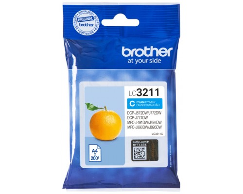 CARTUCHO BROTHER LC3211C 200PG CIAN