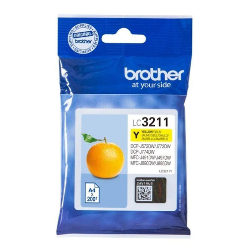BROTHER Cartucho tinta Amarillo LC3211Y-IR20 BROTHER Cartucho tinta Amarillo LC3211Y