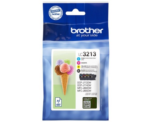 CARTUCHO BROTHER LC3213 400PG PACK 4 COLORES