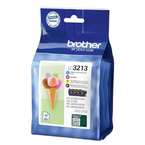 BROTHER Pack cartuchos de tinta negro, cian, magenta y amarillo LC3213VAL-IR20 BROTHER Pack cartuchos de tinta negro, cian, magenta y amarillo LC3213VAL
