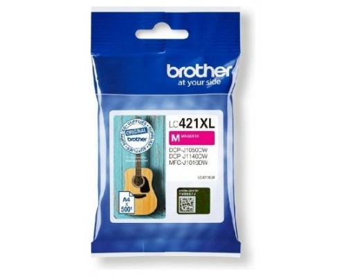 BROTHER Cartucho de tinta magenta de larga duracion LC421XLM para DCP-J1050DW / DCP-J1140DW / MFC-J1