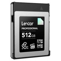 LEXAR 512GB PROFESSIONAL CFEXPRESS 4.0 TYPE-B CARD, UP TO 3700MB/S READ 3400MB/S WRITE. VPG 400 (Espera 4 dias)