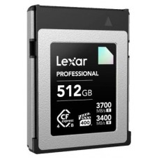 LEXAR 512GB PROFESSIONAL CFEXPRESS 4.0 TYPE-B CARD, UP TO 3700MB/S READ 3400MB/S WRITE. VPG 400 (Espera 4 dias)