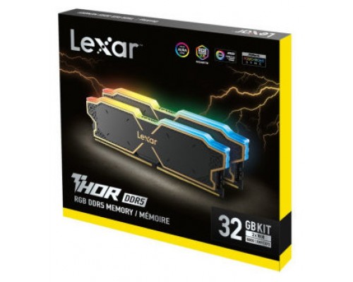 LEXAR THOR RGB DDR5 32GB 2X16GB 6000MHZ CL38 (Espera 4 dias)