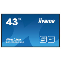 MONITOR IIYAMA 43" 1920X1080, IPS PANEL, 1% HAZE, LANDSCAPE MODE, SPEAKERS 2X 10W , VGA, 3X HDMI, 350CD/M², MEDIA PLAY USB PORT, CONTROL LAN / RS232C, VESA 400X400 (LE4341S-B2) (Espera 4 dias)-SX18 MONITOR IIYAMA 43" 1920X1080, IPS PANEL, 1% HAZE, LANDSCAPE MODE, SPEAKERS 2X 10W , VGA, 3X HDMI, 350CD/M², MEDIA PLAY USB PORT, CONTROL LAN / RS232C, VESA 400X400 (LE4341S-B2) (Espera 4 dias)