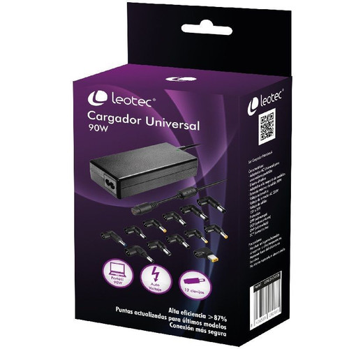 CARGADOR LEOTEC HOME 90W UNIV