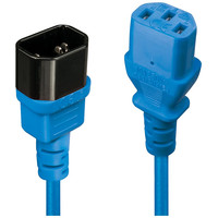 Lindy 30471 cable de transmisi&oacute;n Negro, Azul 1 m C14 acoplador C13 acoplador (Espera 4 dias)