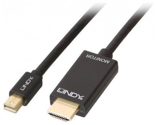 CABLE LINDY MINI DISPLAYPORT-HDMI 4K30 2M PASIVO