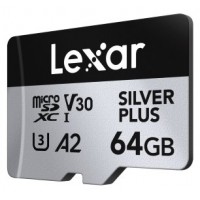 Lexar Professional SILVER PLUS 64 GB MicroSDXC UHS-I Clase 3 (Espera 4 dias)