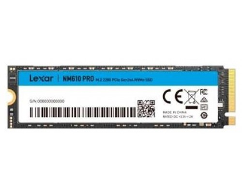 Lexar NM610 PRO. SDD, capacidad: 500 GB, Factor