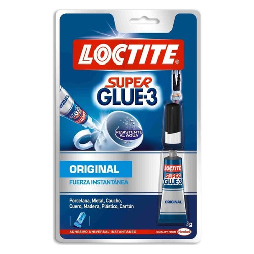 LOCTITE Tubo pegamento Super Glue3 original 3g-IR31 LOCTITE Tubo pegamento Super Glue3 original 3g
