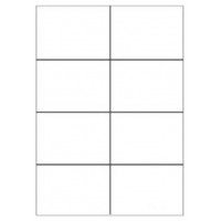 CAJA 100 HOJAS ETIQUETAS BLANCAS SIN M&Aacute;RGENES-L&Aacute;SER/INYECCI&Oacute;N DE TINTA/FOTOCOPIADORAS-105X74 MM MEGASTAR LP4MS-10574 (Espera 4 dias)