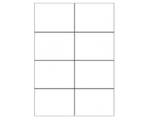 CAJA 100 HOJAS ETIQUETAS BLANCAS SIN M&Aacute;RGENES-L&Aacute;SER/INYECCI&Oacute;N DE TINTA/FOTOCOPIADORAS-105X74 MM MEGASTAR LP4MS-10574 (Espera 4 dias)