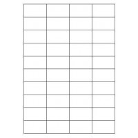 CAJA 100 HOJAS ETIQUETAS BLANCAS SIN M&Aacute;RGENES-L&Aacute;SER/INYECCI&Oacute;N DE TINTA/FOTOCOPIADORAS-52X30 MM MEGASTAR LP4MS-5230 (Espera 4 dias)