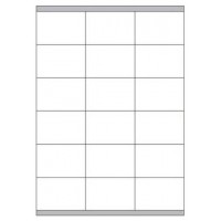 CAJA 100 HOJAS ETIQUETAS BLANCAS CON M&Aacute;RGENES-L&Aacute;SER/INYECCI&Oacute;N DE TINTA/FOTOCOPIADORAS-70X48 MM MEGASTAR LP4MS-7048 (Espera 4 dias)