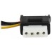 STARTECH ADAPTADOR CABLE ALIMENTACION LP4 A SATA C