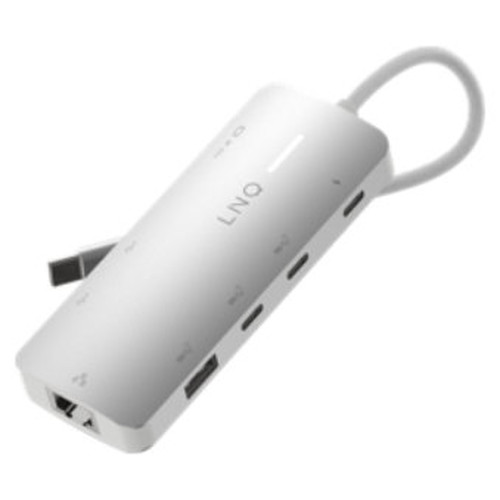 HUB 8 PUERTOS 8K PRO USB-C 140W GRIS LINQ (Espera 4 dias)-SX30 HUB 8 PUERTOS 8K PRO USB-C 140W GRIS LINQ (Espera 4 dias)