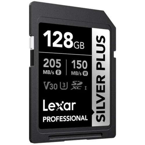 LEXAR 128GB PROFESSIONAL SILVER PLUS SDXC UHS-I CARDS, UP TO 205MB/S READ 150MB/S WRITE C10 V30 U3 (Espera 4 dias)-SX20 LEXAR 128GB PROFESSIONAL SILVER PLUS SDXC UHS-I CARDS, UP TO 205MB/S READ 150MB/S WRITE C10 V30 U3 (Espera 4 dias)