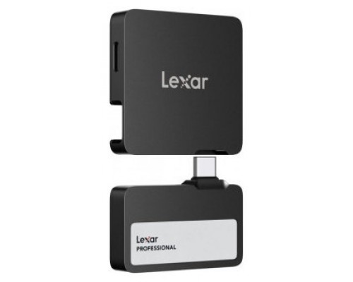 LEXAR PROFESSIONAL GO EXTERNAL PORTABLE SSD 2TB,USB3.2 GEN2 UP TO 1050MB/S READ AND 1000MB/S WRITE CON HUB 4-PUERTOS USB TYPE-C Y CERTIFICADO IP65 (Espera 4 dias)