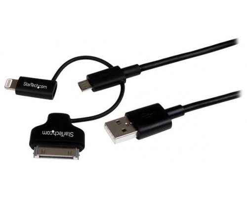 STARTECH CABLE 1M LIGHTNING, DOCK 30 PINES O MICRO