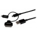 STARTECH CABLE 1M LIGHTNING, DOCK 30 PINES O MICRO