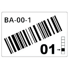 BROTHER Caja de 1 rollo de etiquetas precortadas para estanterias y estanterias paletizadas de 90 x 110 mm. Blanco, para codigos de barras - 260 etiquetas/rollo