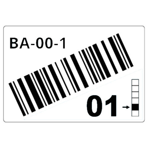 BROTHER Caja de 1 rollo de etiquetas precortadas para estanterias y estanterias paletizadas de 90 x 110 mm. Blanco, para codigos de barras - 260 etiquetas/rollo