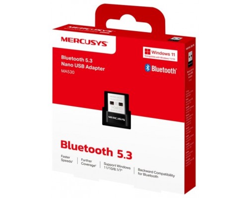 ADAPTADOR MERCUSYS MA530 BLUETOOTH 5.3 NANO USB