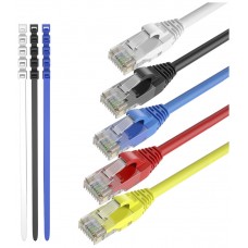 Pack 4 Cables + 1 GRATIS Ethernet CAT6 RJ45 24AWG 3m + 15 Bridas Max Connection (Espera 2 dias)