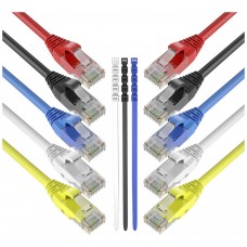 Pack 8 Cables + 2 GRATIS Ethernet CAT6 RJ45 24AWG 2m + 15 Bridas Max Connection (Espera 2 dias)