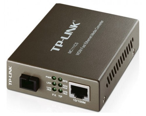 CONVERTIDOR TP-LINK RJ45 10/100 A FIBRA MONOMODO SC