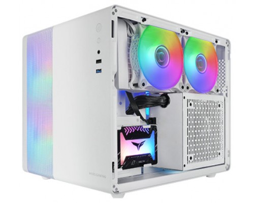 Caja Microatx Cube Gaming Mars Gaming Mc400 White