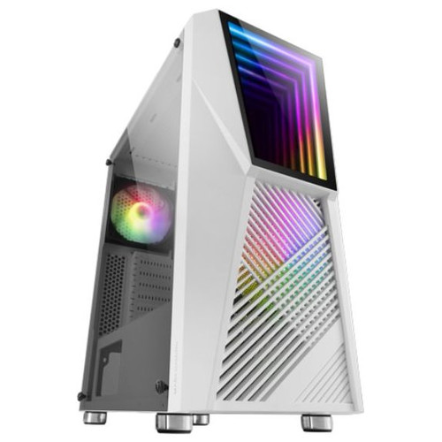 CAJA ATX MARS GAMING MC777 WHITE FRONTAL CON ESPEJO
