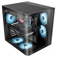 CAJA ATX SEMITORRE MARS GAMING MCCURV NEGRO CRISTAL