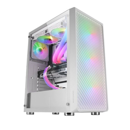 CAJA ATX MARS GAMING MC-F WHITE FRONTAL METAL MESH 3