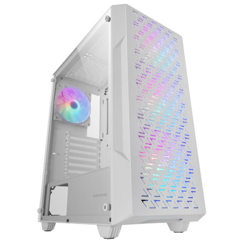 CAJA ATX MARS GAMING MCGEO FRONTAL BLANCO DE MALLA