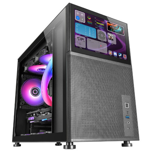 CAJA MICROATX GAMING MARS GAMING MC-LCD NEGRA-SX20 CAJA MICROATX GAMING MARS GAMING MC-LCD NEGRA