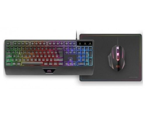 TECLADO MOUSE Y ALFOMBRILLA MARS GAMING MCP124ES RGB