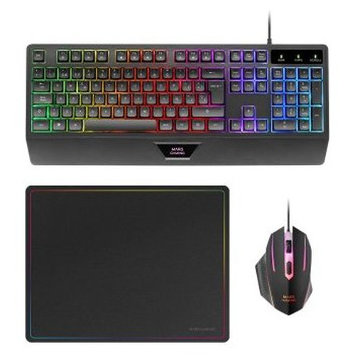TECLADO MOUSE Y ALFOMBRILLA MARS GAMING MCP124 FRANCES-SX30 TECLADO MOUSE Y ALFOMBRILLA MARS GAMING MCP124 FRANCES
