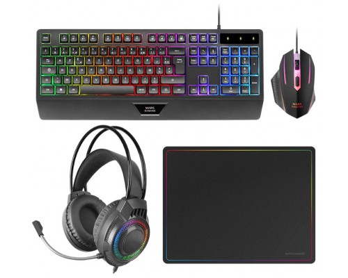 KIT COMBO PACK 4EN1 RGB MCP124 PRO MARS GAMING (Espera 4 dias)