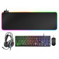 TECLADO MOUSE HEADSET Y ALFOMBRILLA MARS GAMING MCPEX