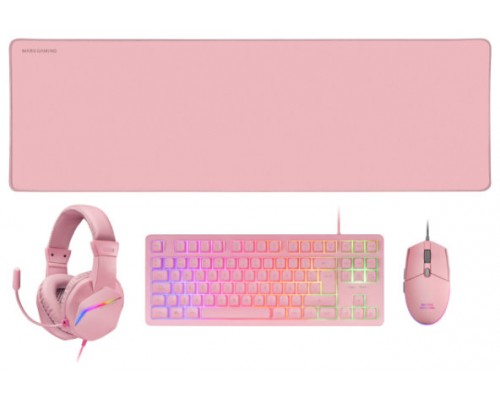 TECLADO MOUSE HEADSET Y ALFOMBRILLA MARS GAMING