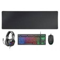 TECLADO MOUSE HEADSET Y ALFOMBRILLA MARS GAMING